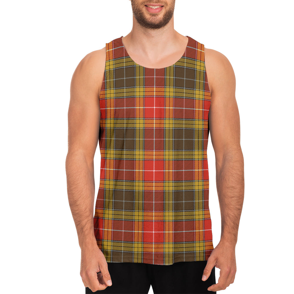 Buchanan Old Set Weathered Tartan Mens Tank Top - Tartanvibesclothing