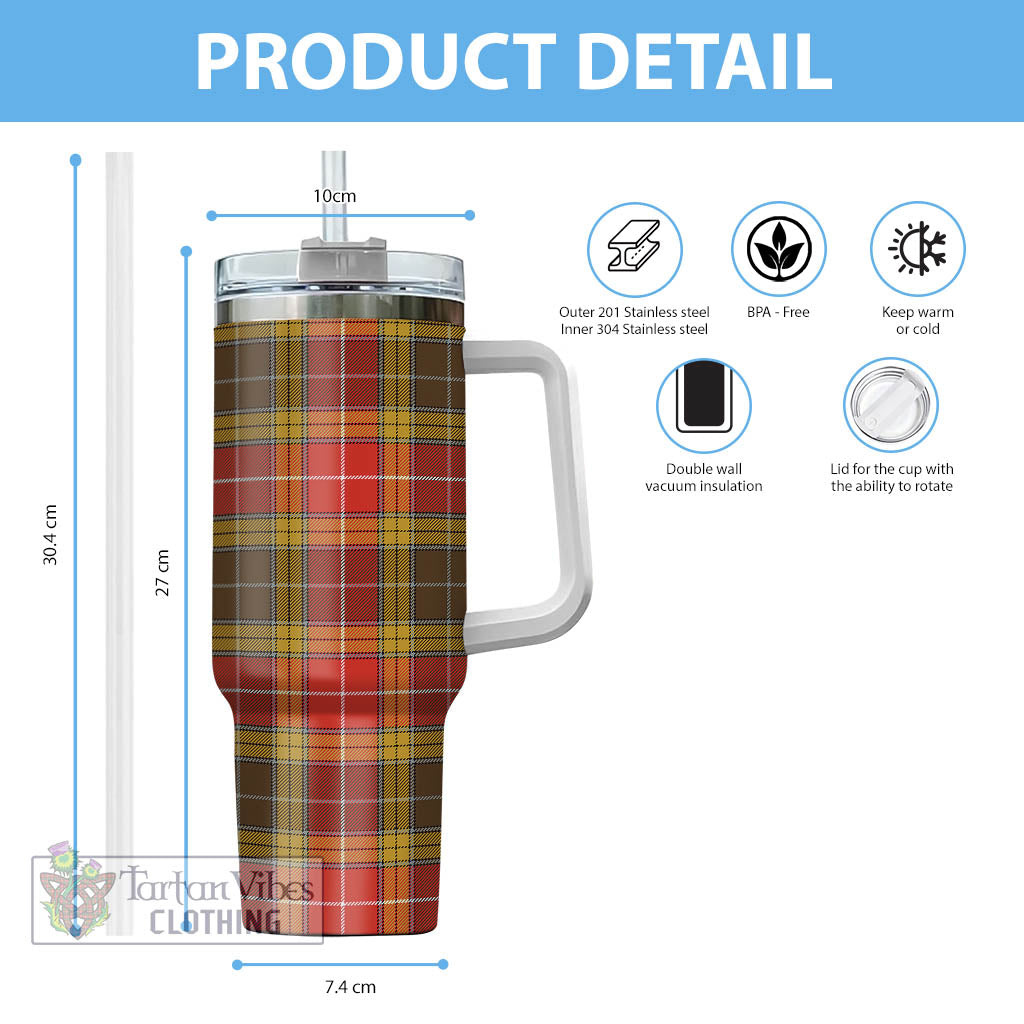 Tartan Vibes Clothing Buchanan Old Set Weathered Tartan Tumbler with Handle