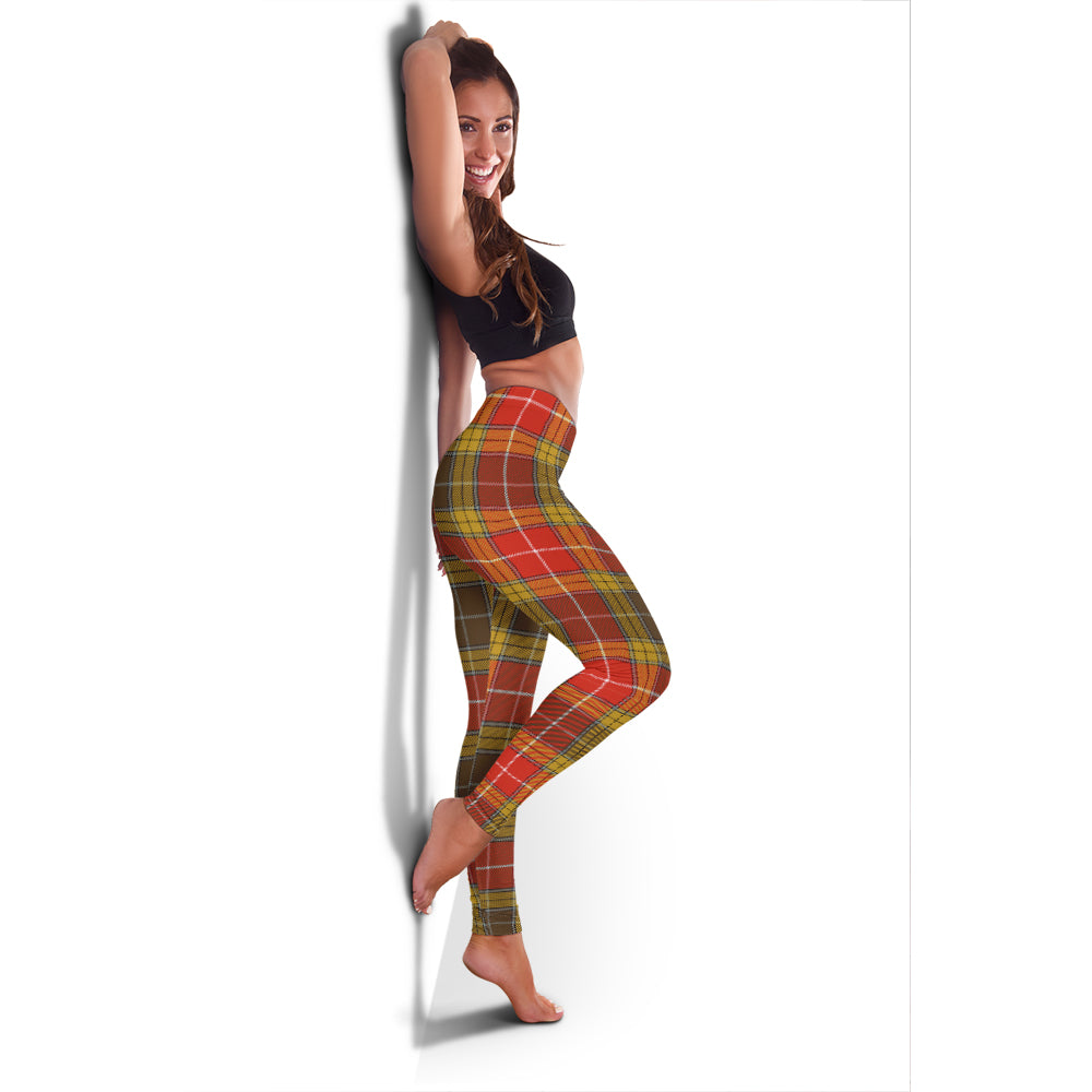 Buchanan Old Set Weathered Tartan Womens Leggings - Tartanvibesclothing