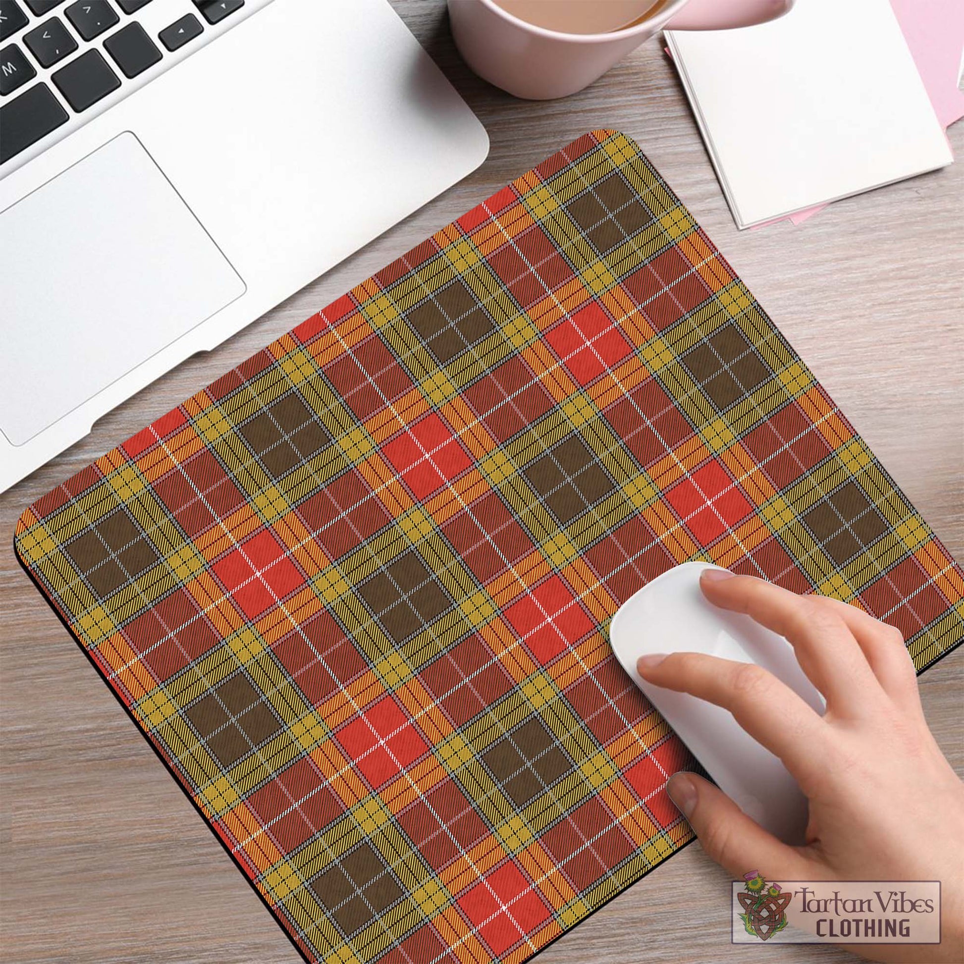 Tartan Vibes Clothing Buchanan Old Set Weathered Tartan Mouse Pad