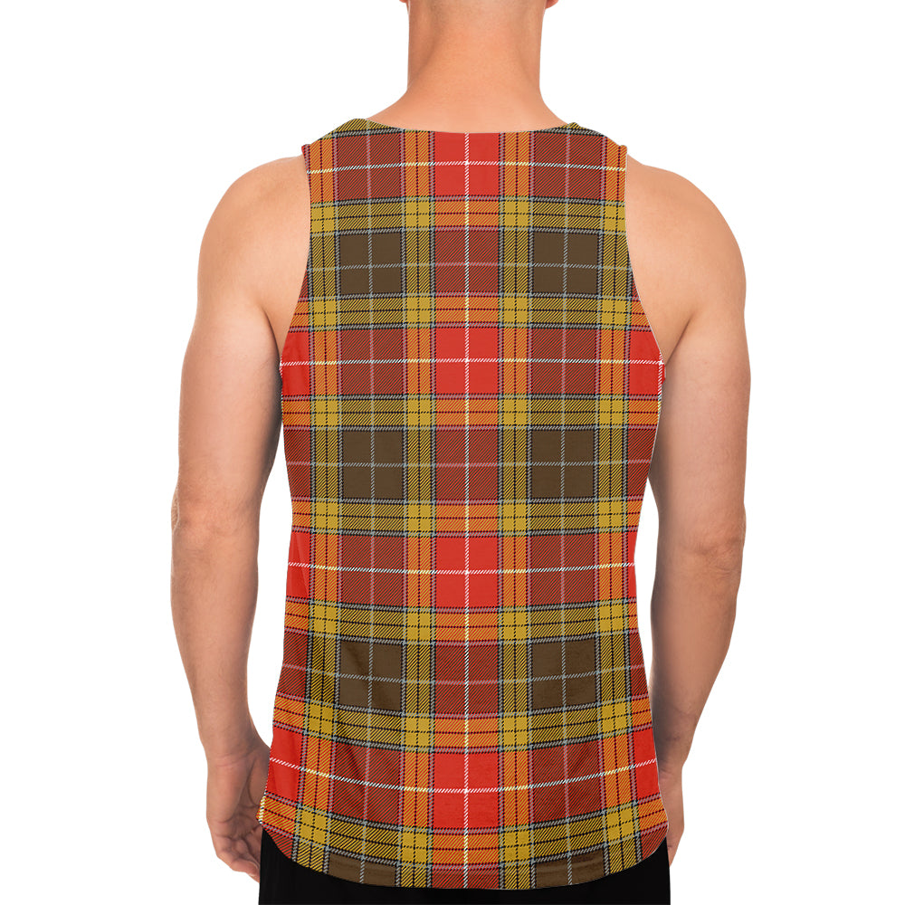 Buchanan Old Set Weathered Tartan Mens Tank Top - Tartanvibesclothing