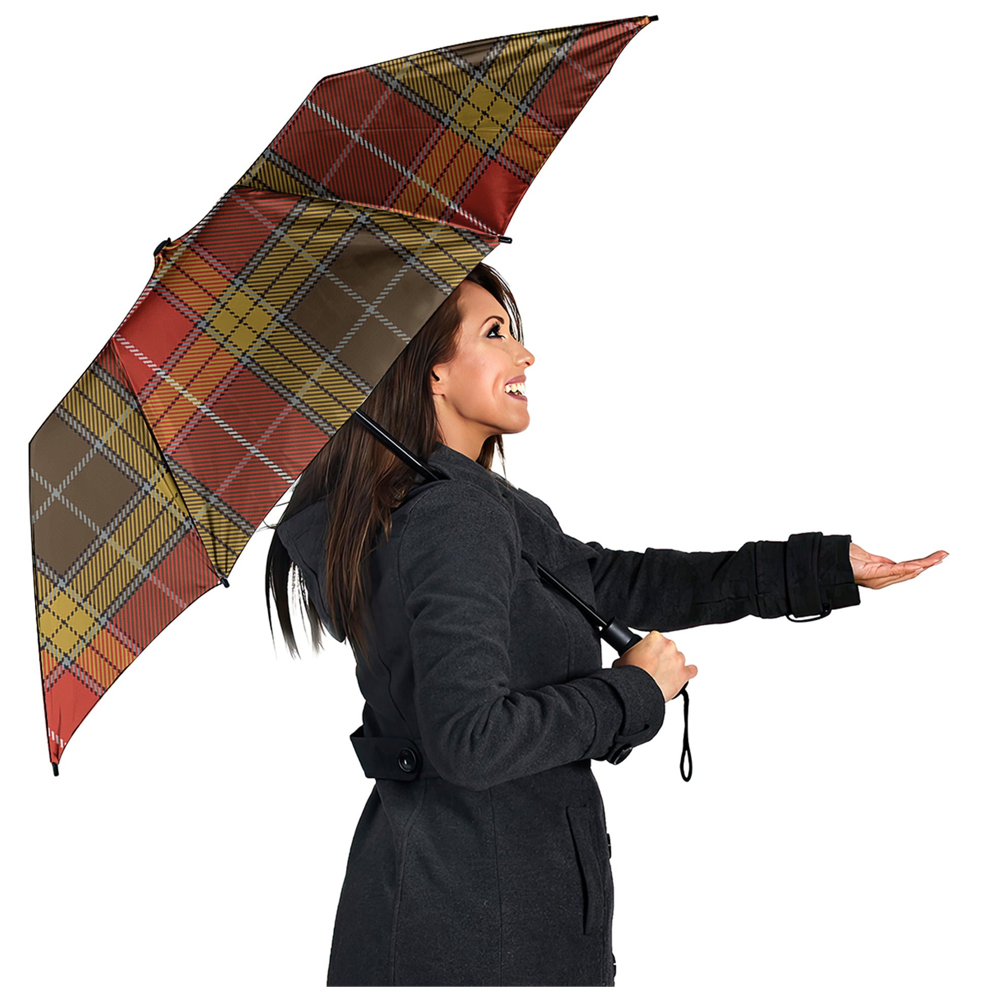 Buchanan Old Set Weathered Tartan Umbrella - Tartanvibesclothing