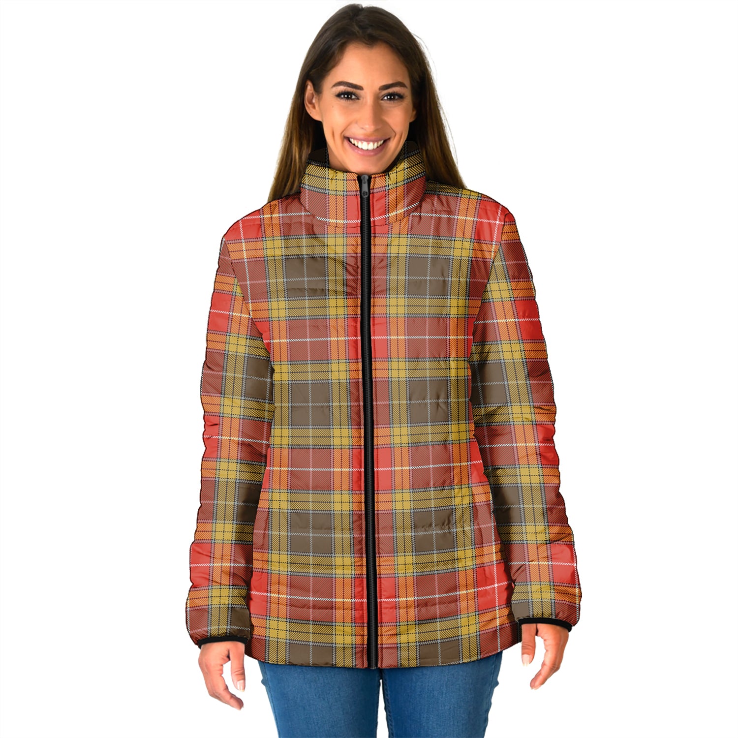 Buchanan Old Set Weathered Tartan Padded Jacket - Tartan Vibes Clothing