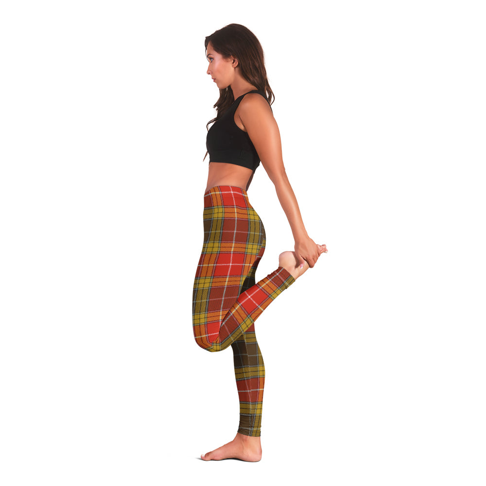 Buchanan Old Set Weathered Tartan Womens Leggings - Tartanvibesclothing