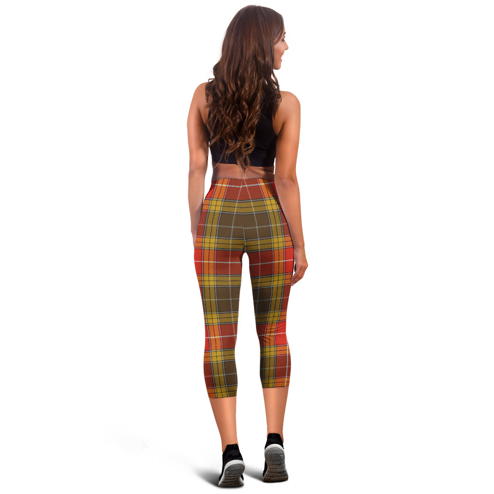 Buchanan Old Set Weathered Tartan Womens Leggings - Tartanvibesclothing