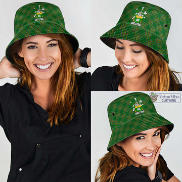 Quinn Irish Clan Tartan Bucket Hat with Coat of Arms - Tartan Vibes Clothing