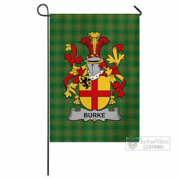 Burke Irish Clan Tartan Flag with Coat of Arms