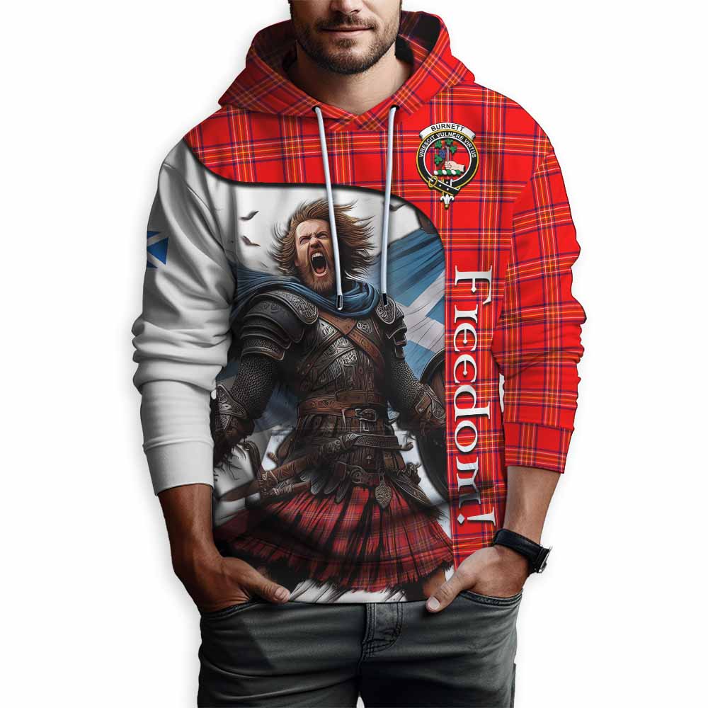 Tartan Vibes Clothing Burnett Crest Tartan Hoodie Inspired by the Freedom of Scottish Warrior