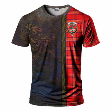 Burnett Tartan Family Crest T-Shirt Alba Gu Brath Be Brave Lion Ancient Style Kid's Shirt - Tartan Vibes Clothing