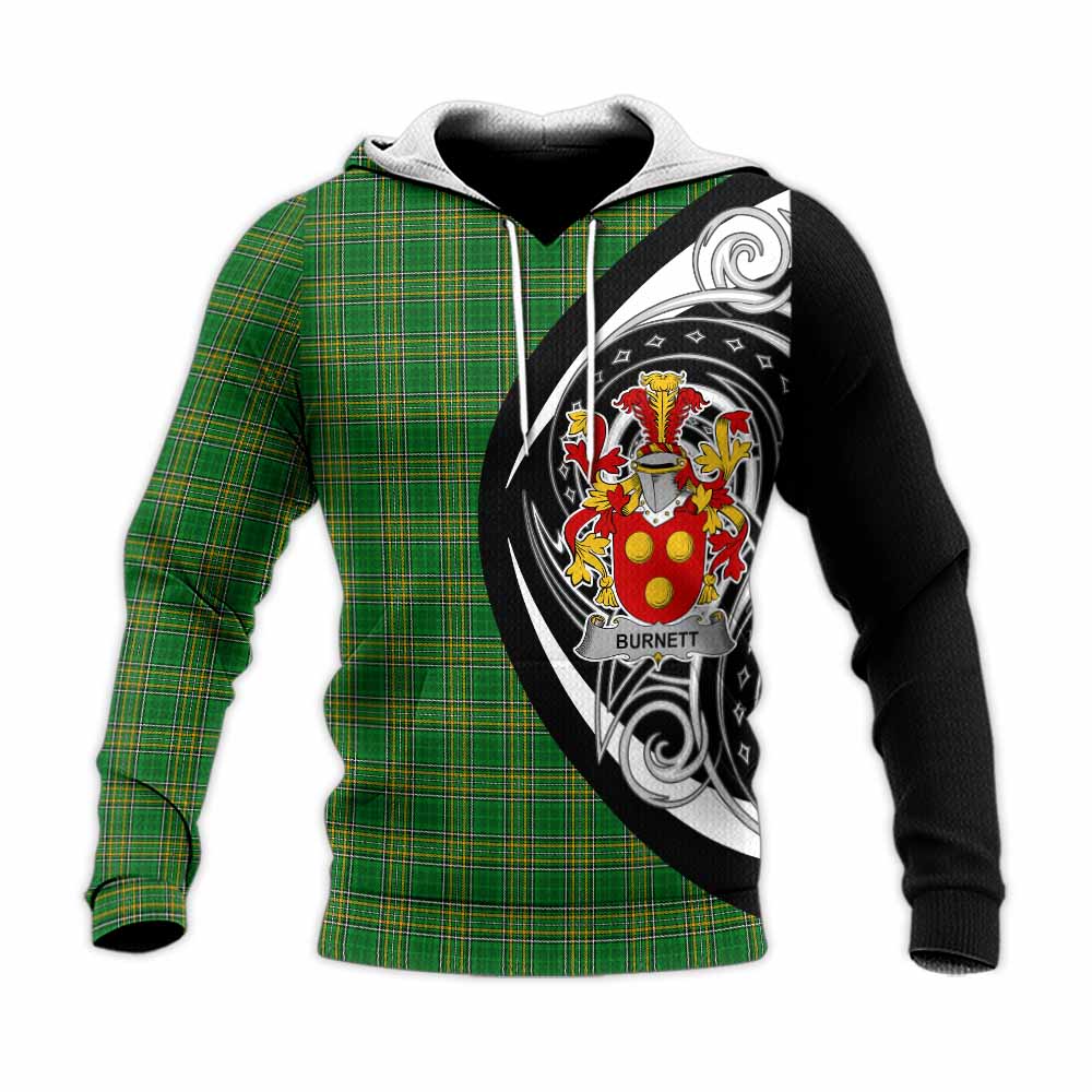 Burnett Irish Clan Knitted Hoodie Celtic Circle Style Unisex Knitted Pullover Hoodie - Tartan Vibes Clothing