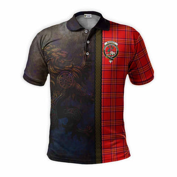 Burnett Tartan Family Crest Polo Shirt Alba Gu Brath Be Brave Lion Ancient Style Kid - Tartan Vibes Clothing