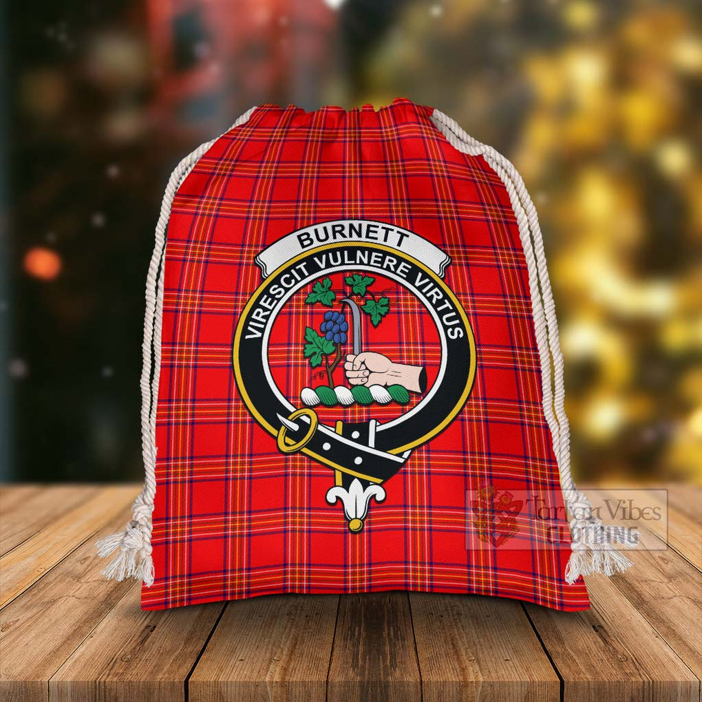 Tartan Vibes Clothing Burnett Tartan Christmas Santa's Bag with Family Crest