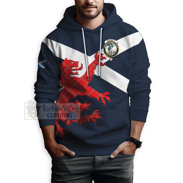 Burnett Tartan Lion Rampant Hoodie  Proudly Display Your Heritage with Alba Gu Brath and Clan Name