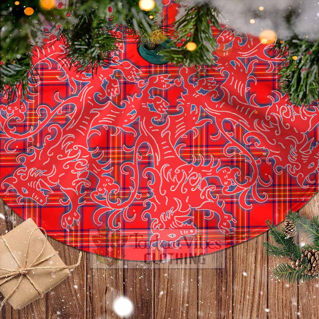 Tartan Vibes Clothing Burnett Tartan Christmas Tree Skirt Lion Rampant Style