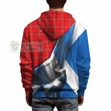 Burnett Tartan Hoodie with Family Crest Scotland Patriotic Style