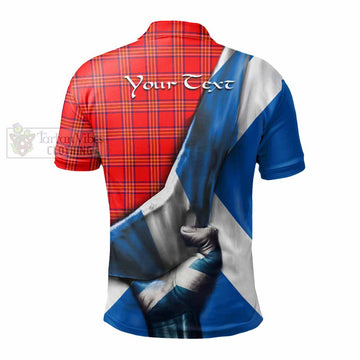 Burnett Tartan Polo Shirt with Family Crest Scotland Patriotic Style