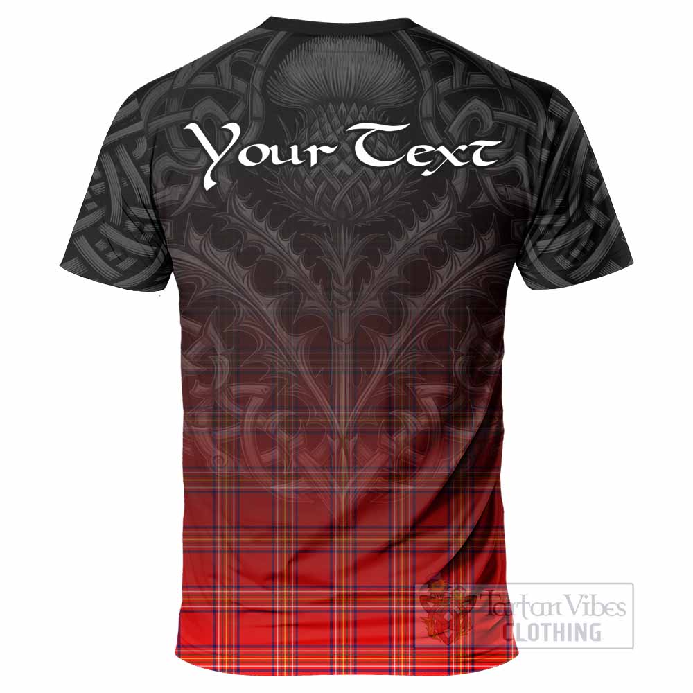 Tartan Vibes Clothing Burnett Tartan T-Shirt with Family Crest Celtic Thistle Vibes