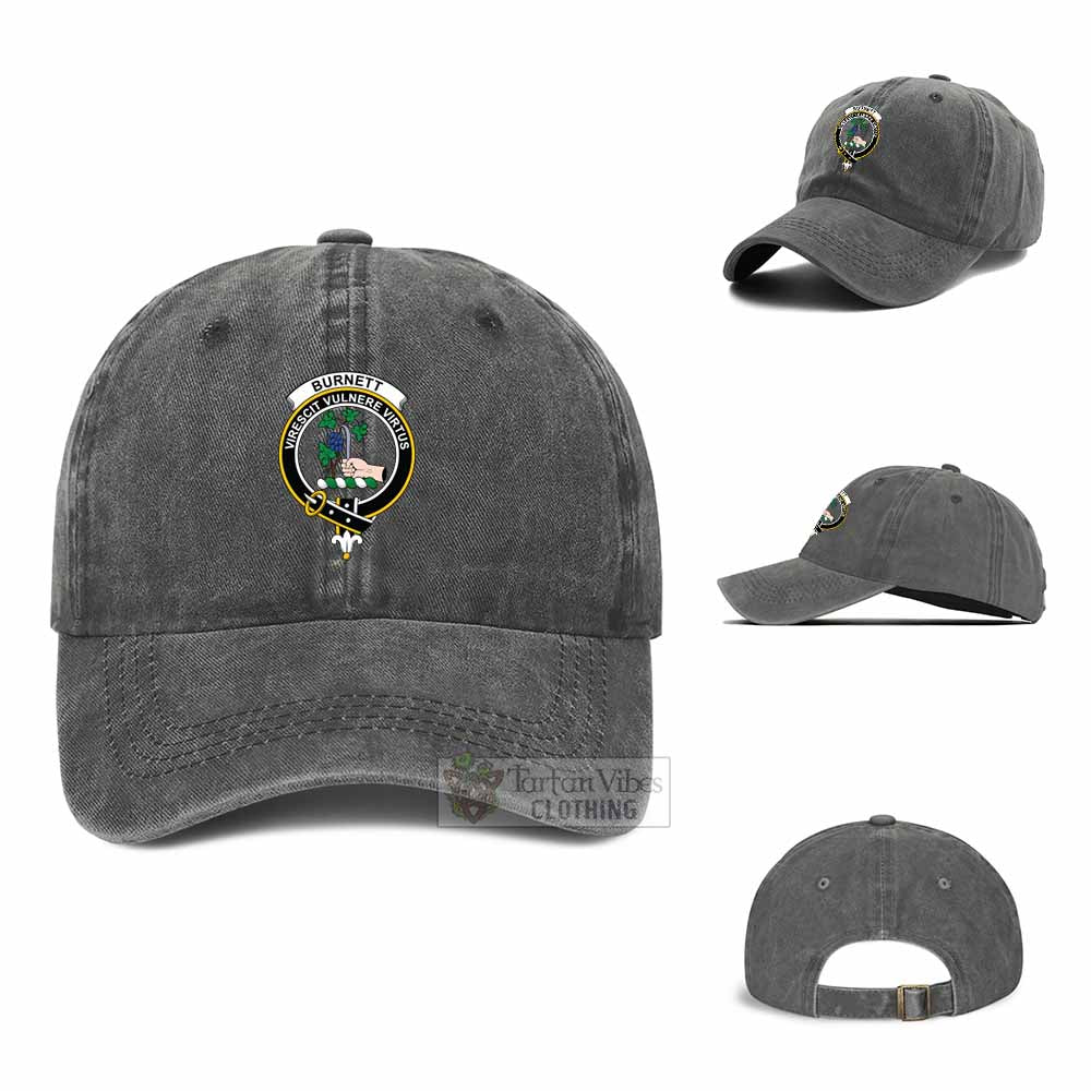 Tartan Vibes Clothing Burnett Clan Crest Denim Classic Cap