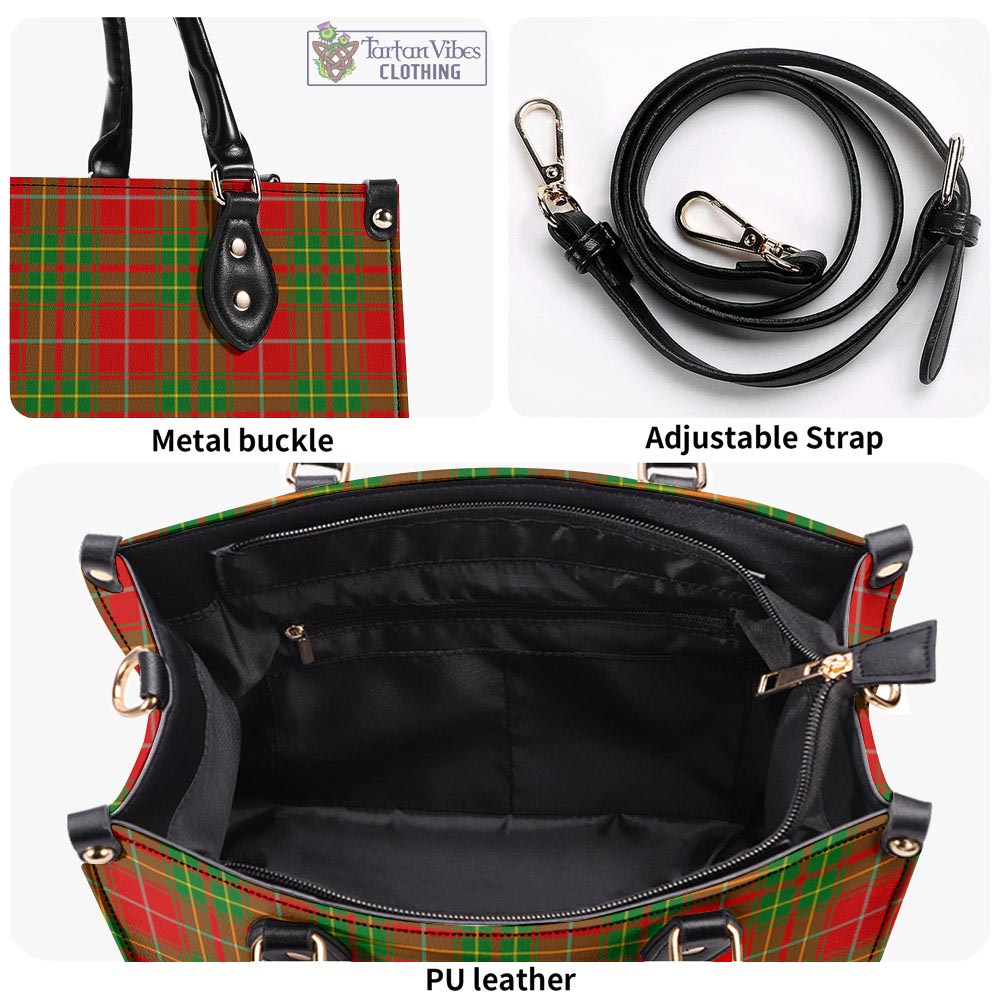 Tartan Vibes Clothing Burnett Ancient Tartan Luxury Leather Handbags