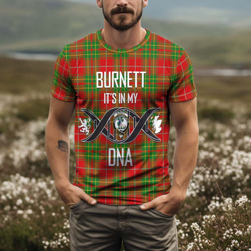 Burnett Ancient Tartan T-Shirt with Family Crest DNA In Me Style