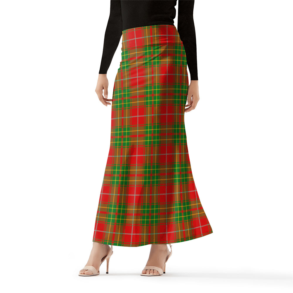 Burnett Ancient Tartan Womens Full Length Skirt Female