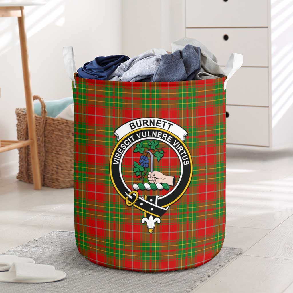 Tartan Vibes Clothing Burnett Ancient Tartan Laundry Basket with Family Crest