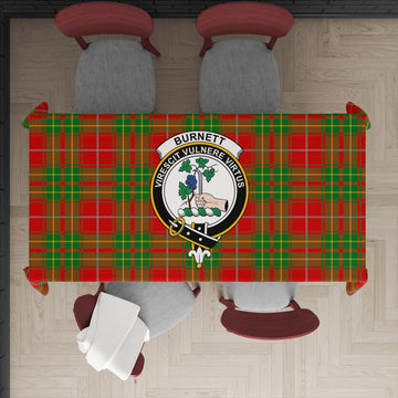 Burnett Tartan Tablecloth with Family Crest