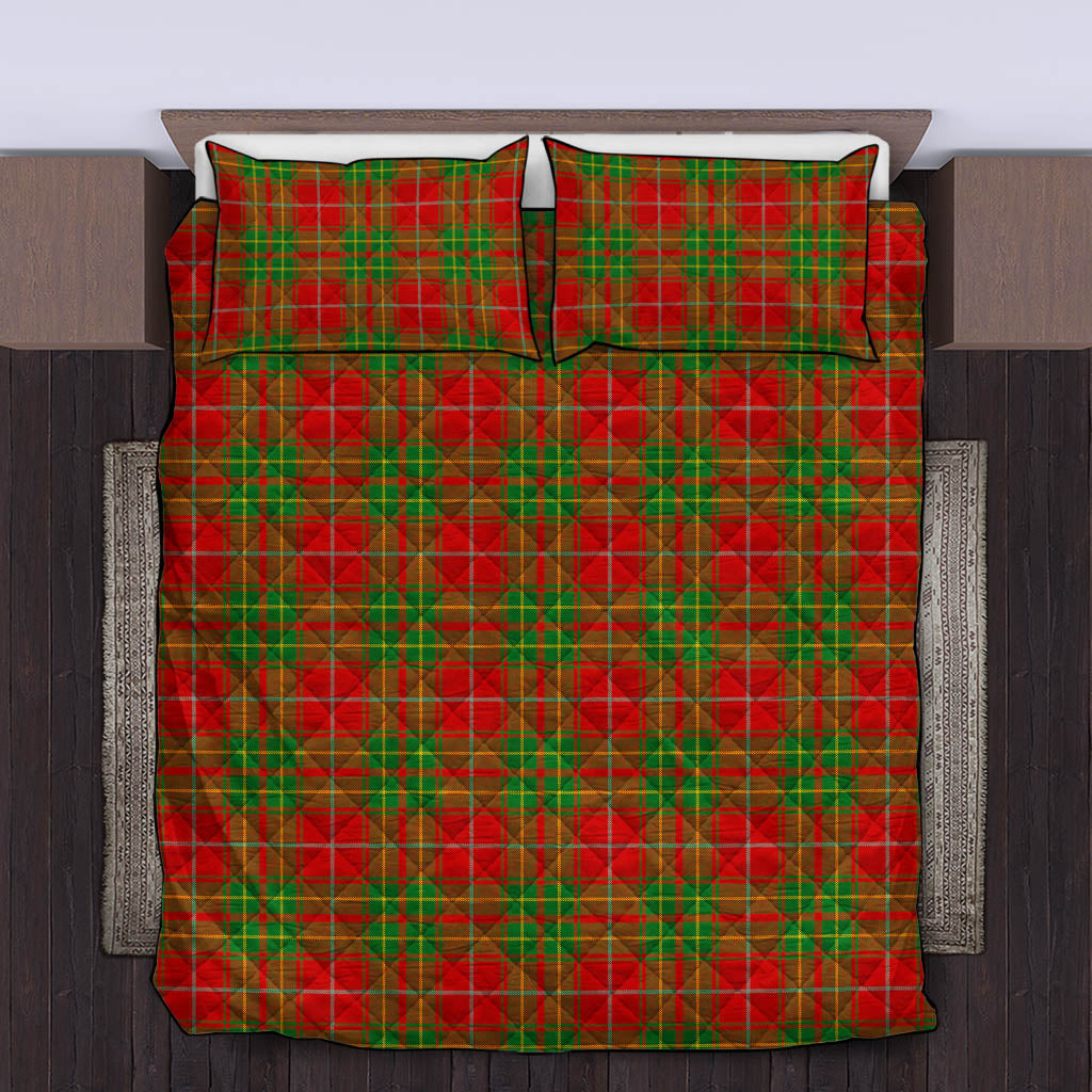 Burnett Tartan Quilt Bed Set King - Tartan Vibes Clothing