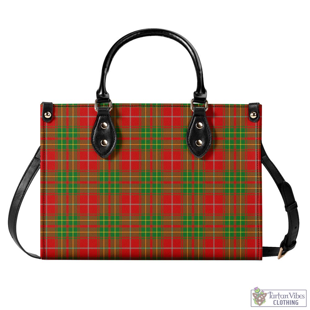 Tartan Vibes Clothing Burnett Ancient Tartan Luxury Leather Handbags