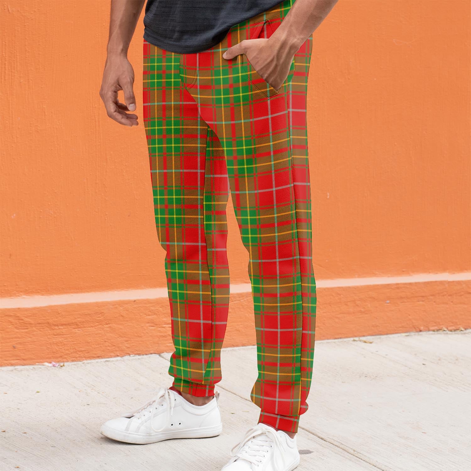 Burnett Ancient Tartan Joggers Pants S - Tartanvibesclothing