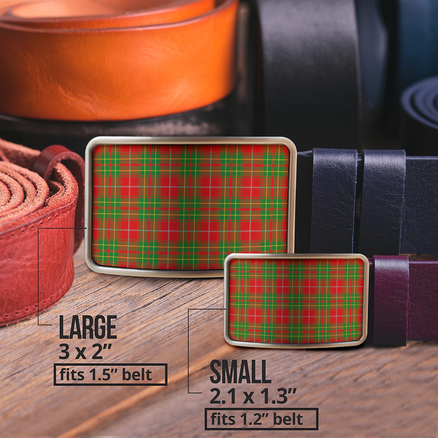 Burnett Ancient Tartan Belt Buckles - Tartanvibesclothing