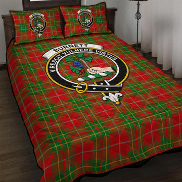 Burnett Tartan Quilt Bed Set with Family Crest