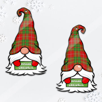 Burnett Gnome Christmas Ornament with His Tartan Christmas Hat