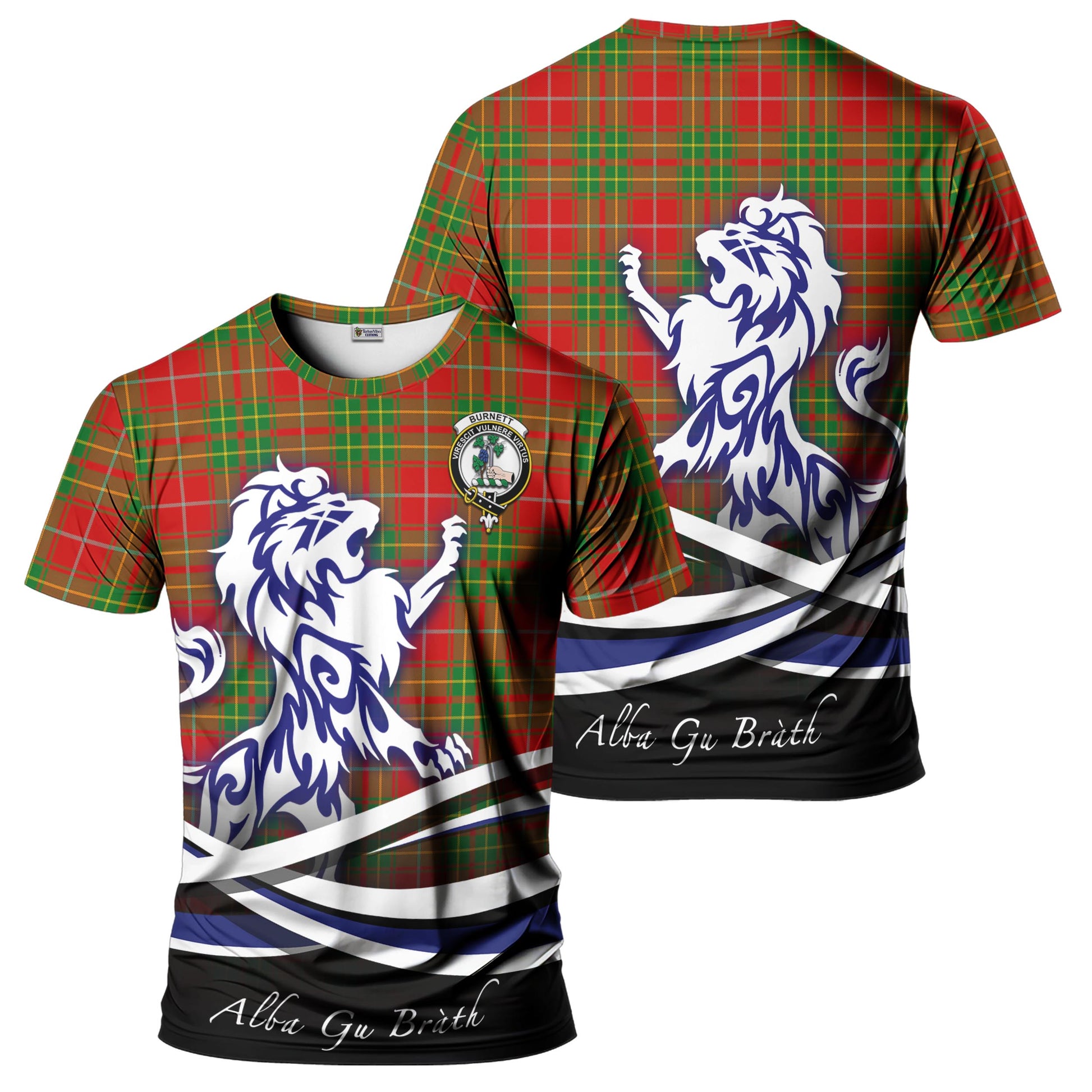 burnett-ancient-tartan-t-shirt-with-alba-gu-brath-regal-lion-emblem