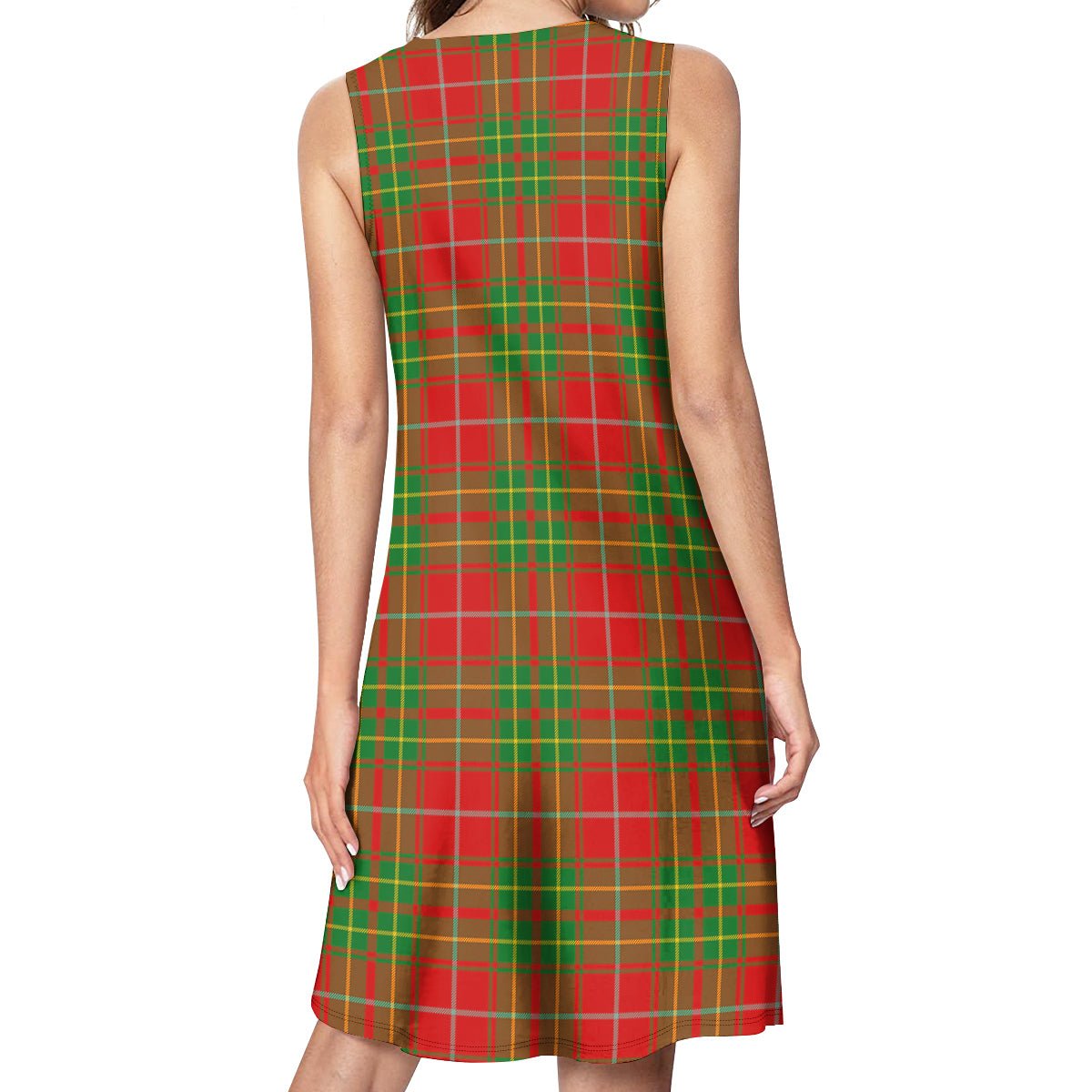 Burnett Ancient Tartan Womens Casual Dresses - Tartanvibesclothing