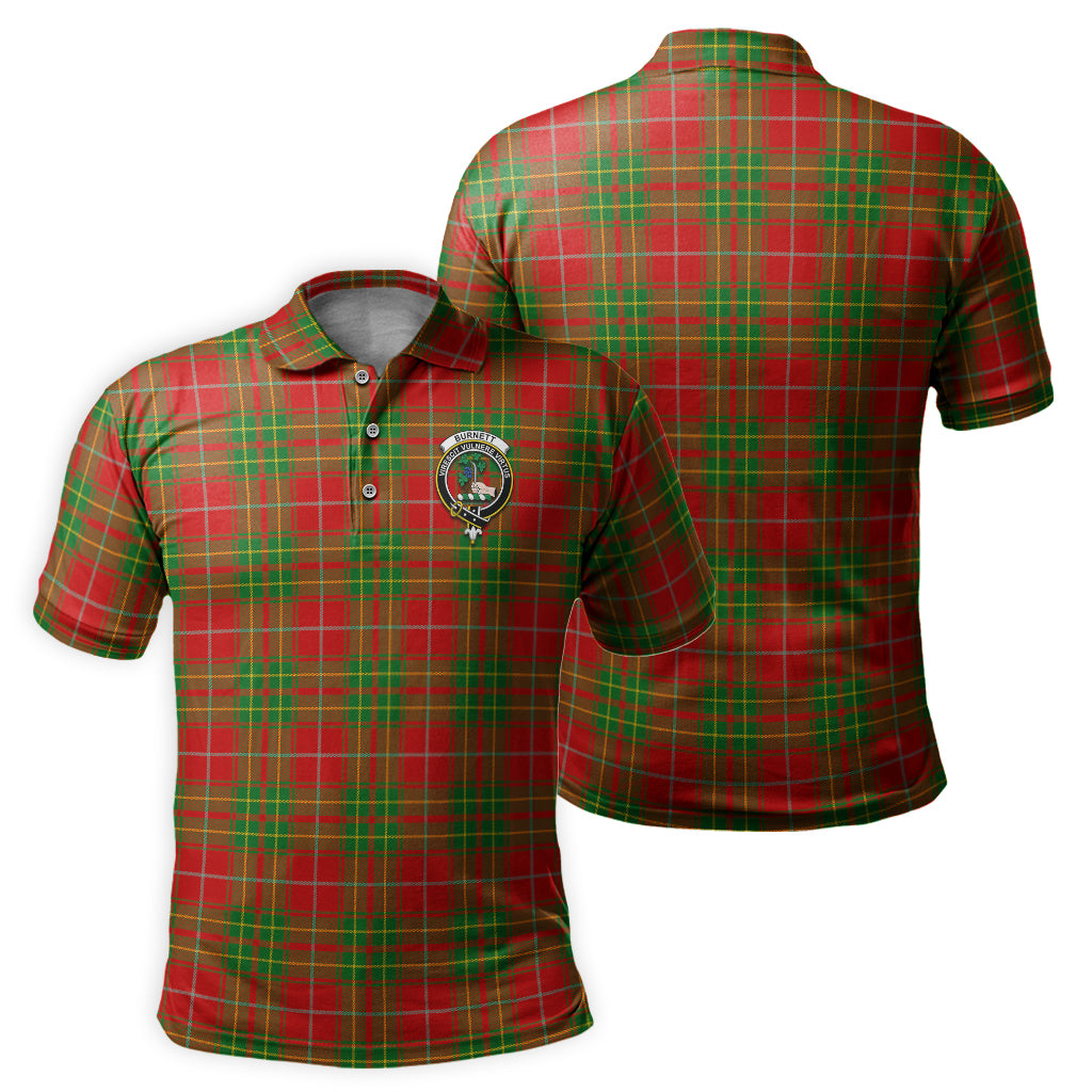 Burnett Tartan Men's Polo Shirt with Family Crest - Tartan Vibes Clothing