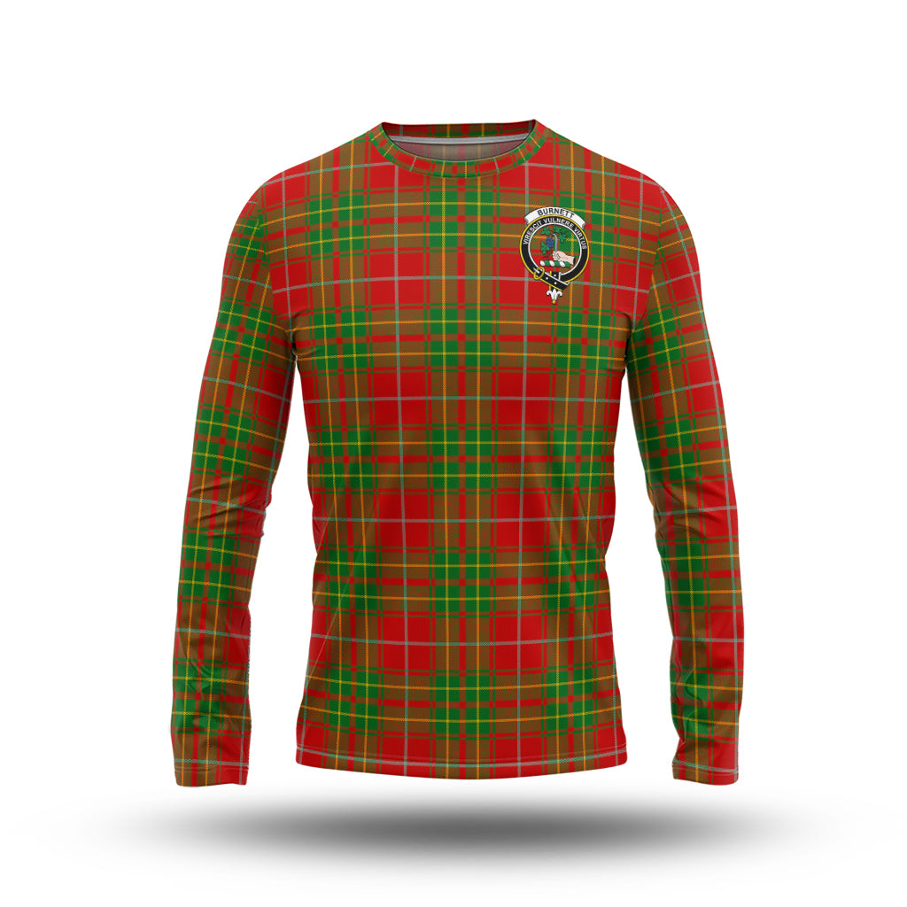 Burnett Ancient Tartan Long Sleeve T-Shirt with Family Crest