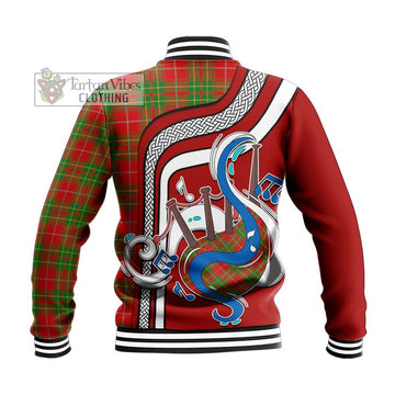 Burnett Tartan Baseball Jacket with Epic Bagpipe Style