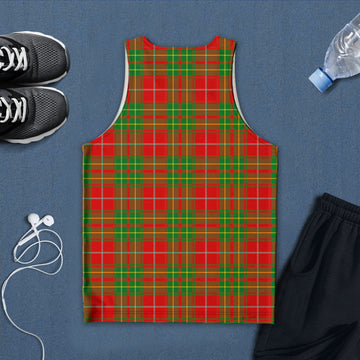 Burnett Tartan Mens Tank Top with Family Crest