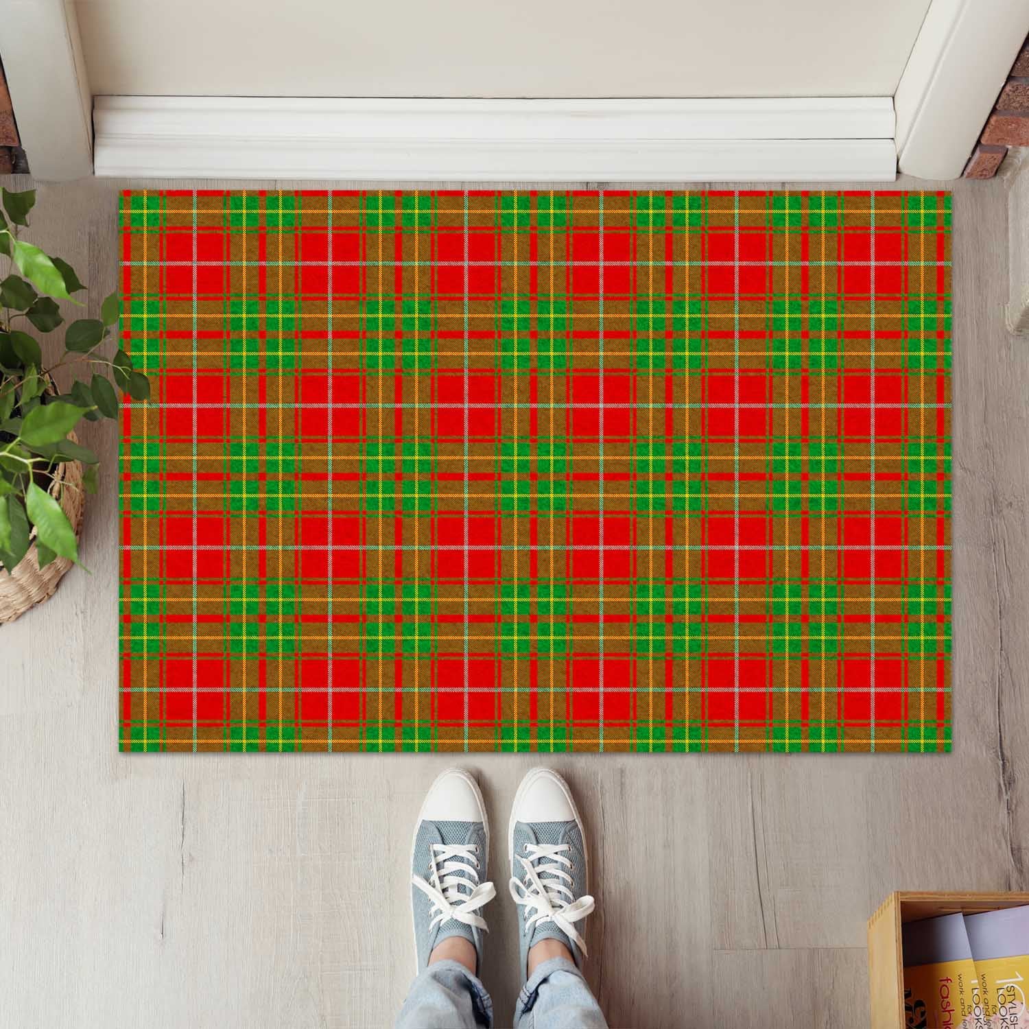 Burnett Ancient Tartan Door Mat - Tartanvibesclothing