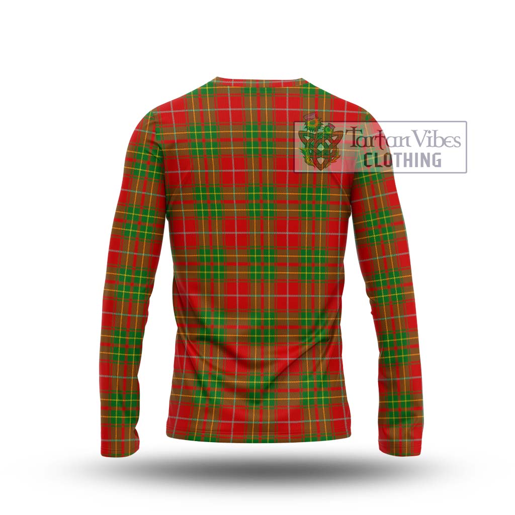 Tartan Vibes Clothing Burnett Ancient Tartan Long Sleeve T-Shirt with Family Crest DNA In Me Style