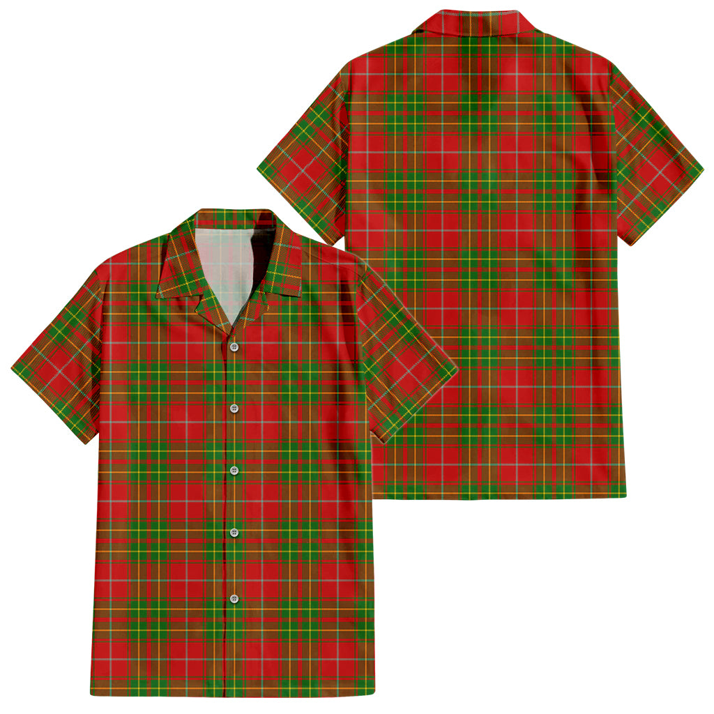 Burnett Ancient Tartan Short Sleeve Button Down Shirt