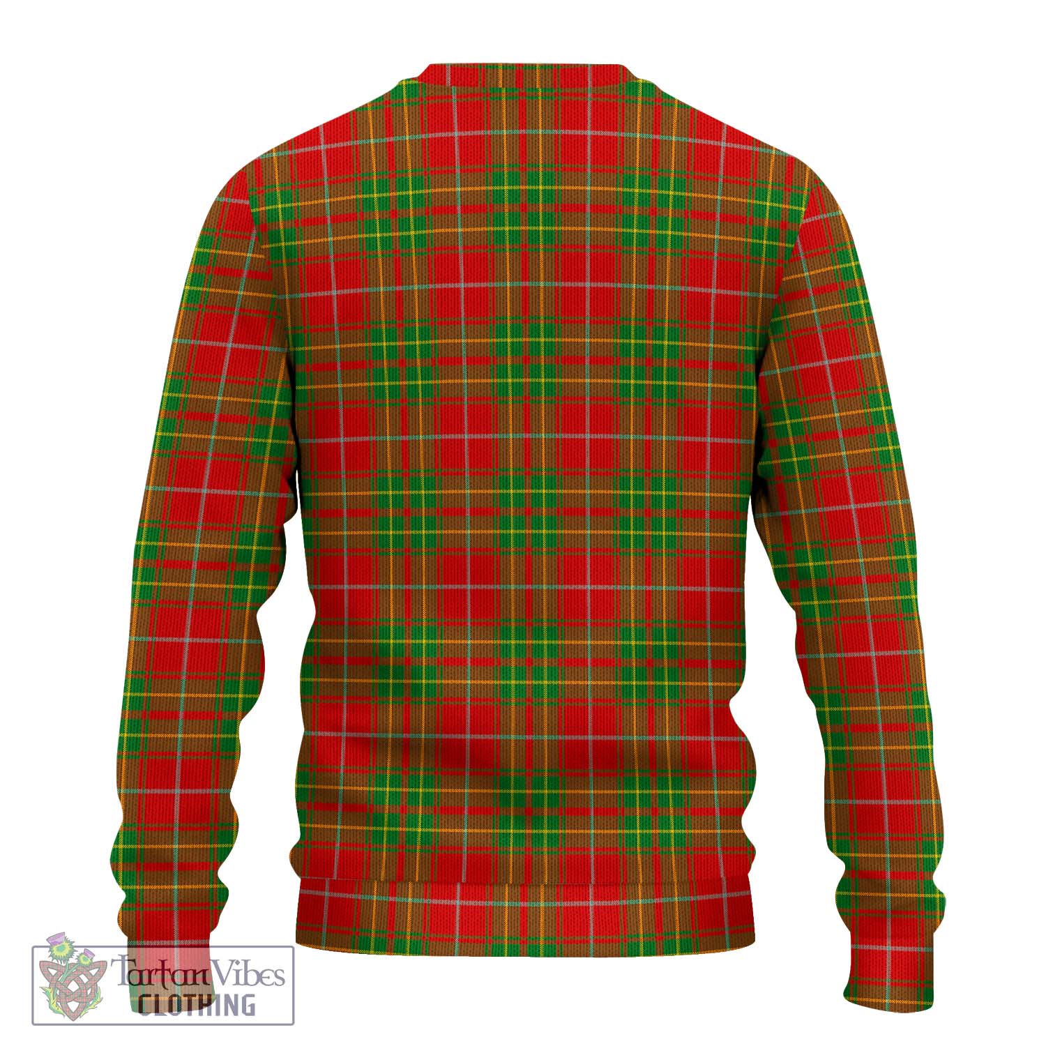 Tartan Vibes Clothing Burnett Ancient Tartan Knitted Sweater with Family Crest DNA In Me Style