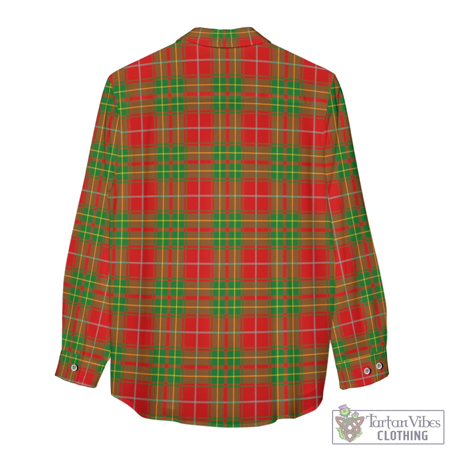 Tartan Vibes Clothing Burnett Ancient Tartan Womens Casual Shirt with Family Crest