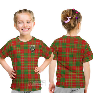 Burnett Tartan Kid T-Shirt with Family Crest