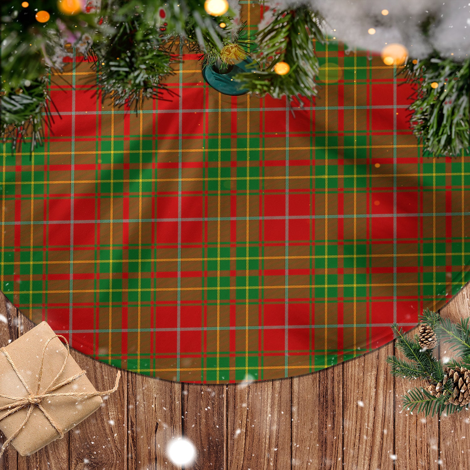 Burnett Ancient Tartan Christmas Tree Skirt - Tartanvibesclothing