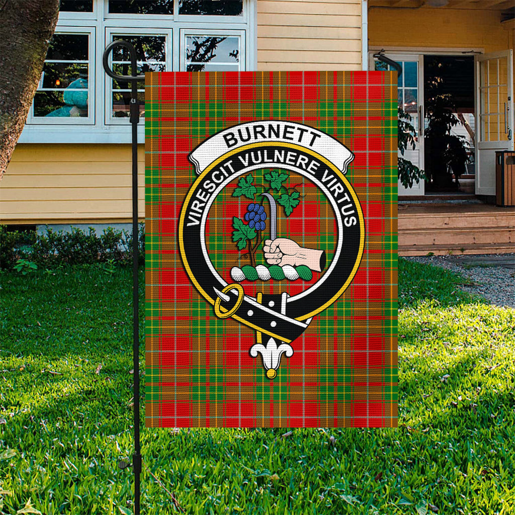 Burnett Tartan Flag with Family Crest - Tartan Vibes Clothing