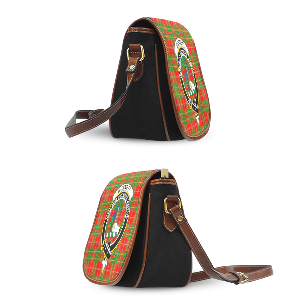 Burnett Tartan Saddle Bag with Family Crest - Tartan Vibes Clothing