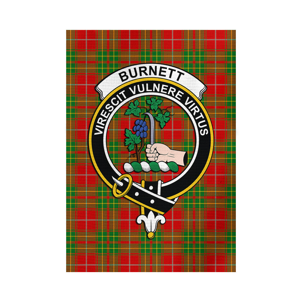 Burnett Tartan Flag with Family Crest - Tartan Vibes Clothing