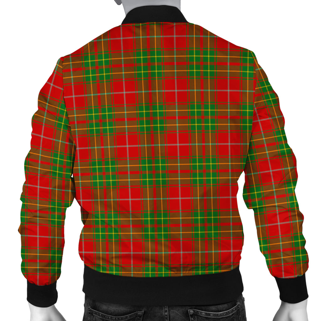 Burnett Ancient Tartan Bomber Jacket with Family Crest